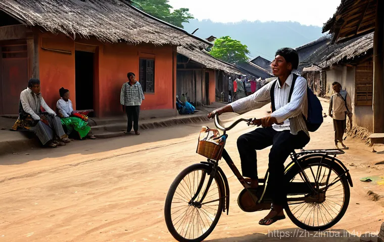 짐바브웨에서 자전거 여행하기 - A fit female cyclist, dressed in a brightly colored sports jersey, padded cycling shorts, a helmet, ... 짐바브웨에서 자전거 여행하기 - A fit female cyclist, dressed in a brightly colored sports jersey, padded cycling shorts, a helmet, ...