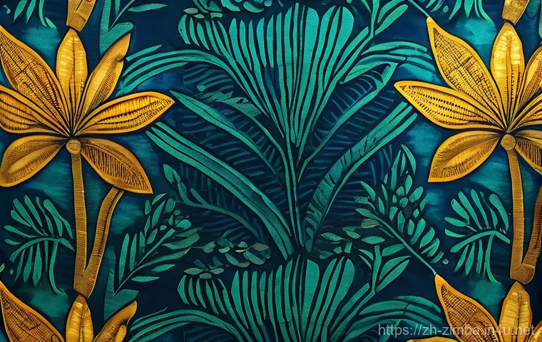 짐바브웨에서 전통 직물 구입하기 - **Prompt for Batik Fabric (家居挂毯):** A close-up, highly detailed shot of a vibrant Zimbabwean batik f...