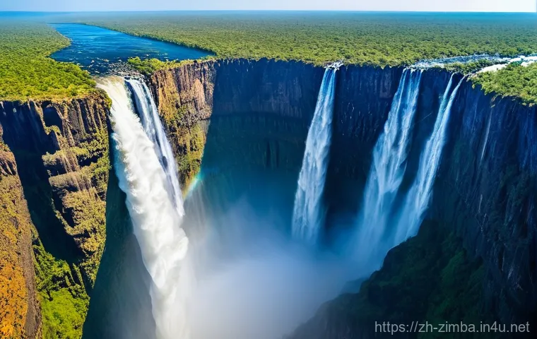 빅토리아 폭포 관광 팁 - **Victoria Falls in the Rainy Season: The Smoke that Thunders**
A wide-angle landscape shot of V... 빅토리아 폭포 관광 팁 - **Victoria Falls in the Rainy Season: The Smoke that Thunders**
A wide-angle landscape shot of V...